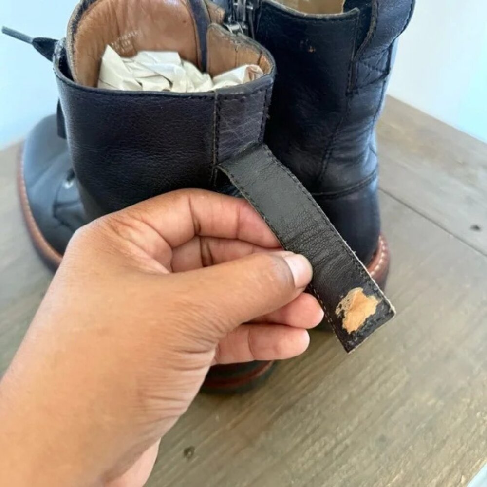 Frye Ella Moto Lace Up Combat Boots Women's Size 9 - Picture 9 of 11